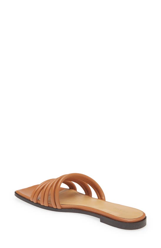 Shop Frame Le Capri Strappy Slide Sandal In Tobacco