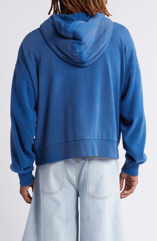 Shop Elwood Beachwood Zip Hoodie In Cobalt