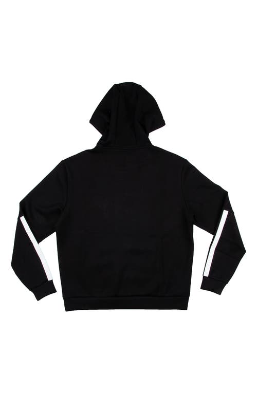 Shop X-ray Xray Contrast Pullover Hoodie In Black/white