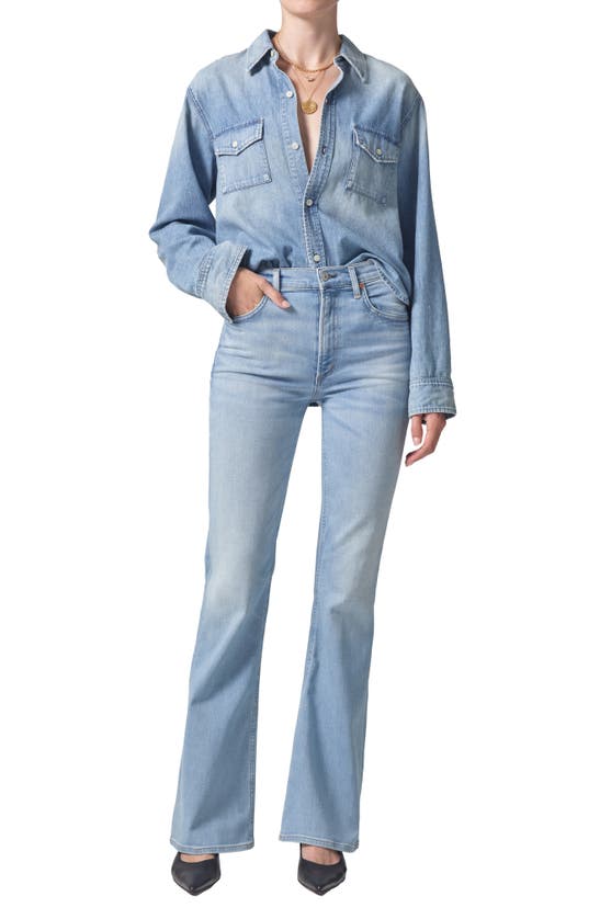 Shop Citizens Of Humanity Baby Shay Denim Shirt In Curran