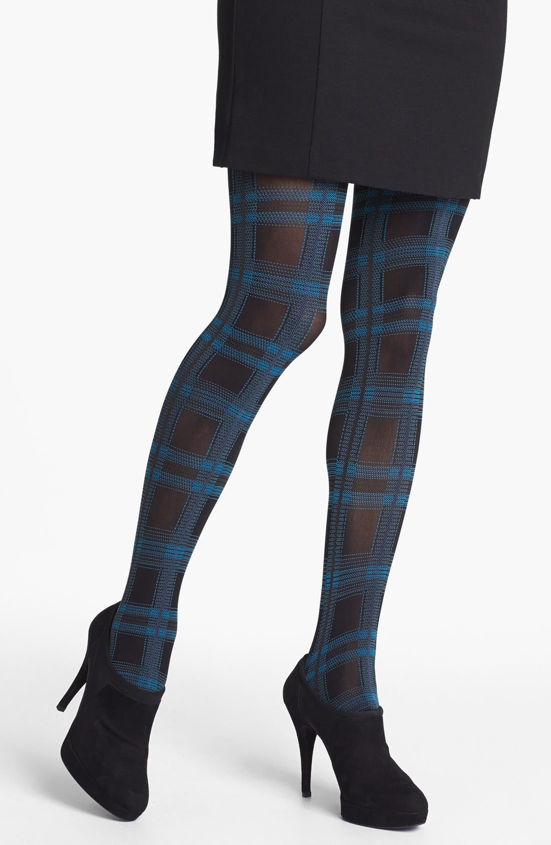 DKNY Graphic Plaid Tights | Nordstrom