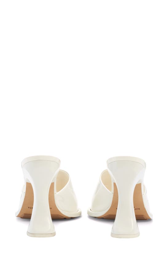Bottega Veneta Cha-cha 100 Patent Leather Mules In White