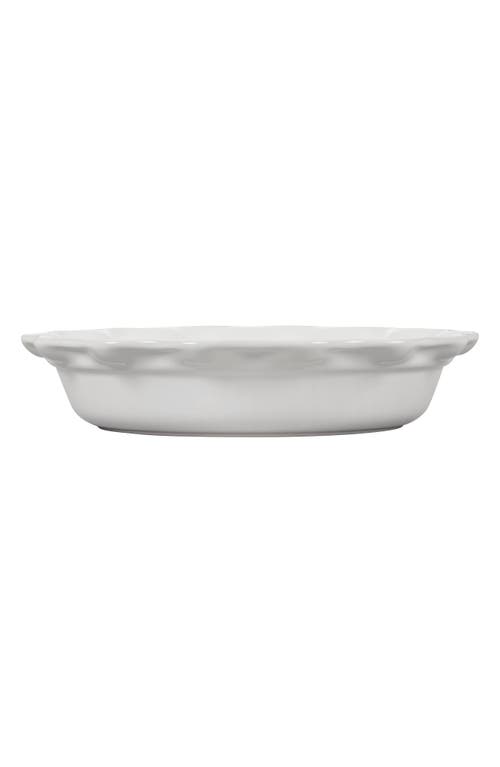 Le Creuset 9" Stoneware Pie Dish In White