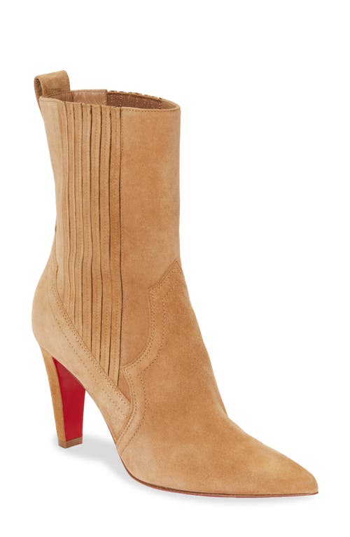 Shop Christian Louboutin Santiag Chelsea Western Boot In Lionne