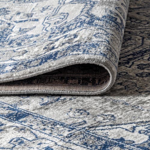 Jonathan Y Modern Persian Vintage Medallion Area Rug In Light Gray/navy