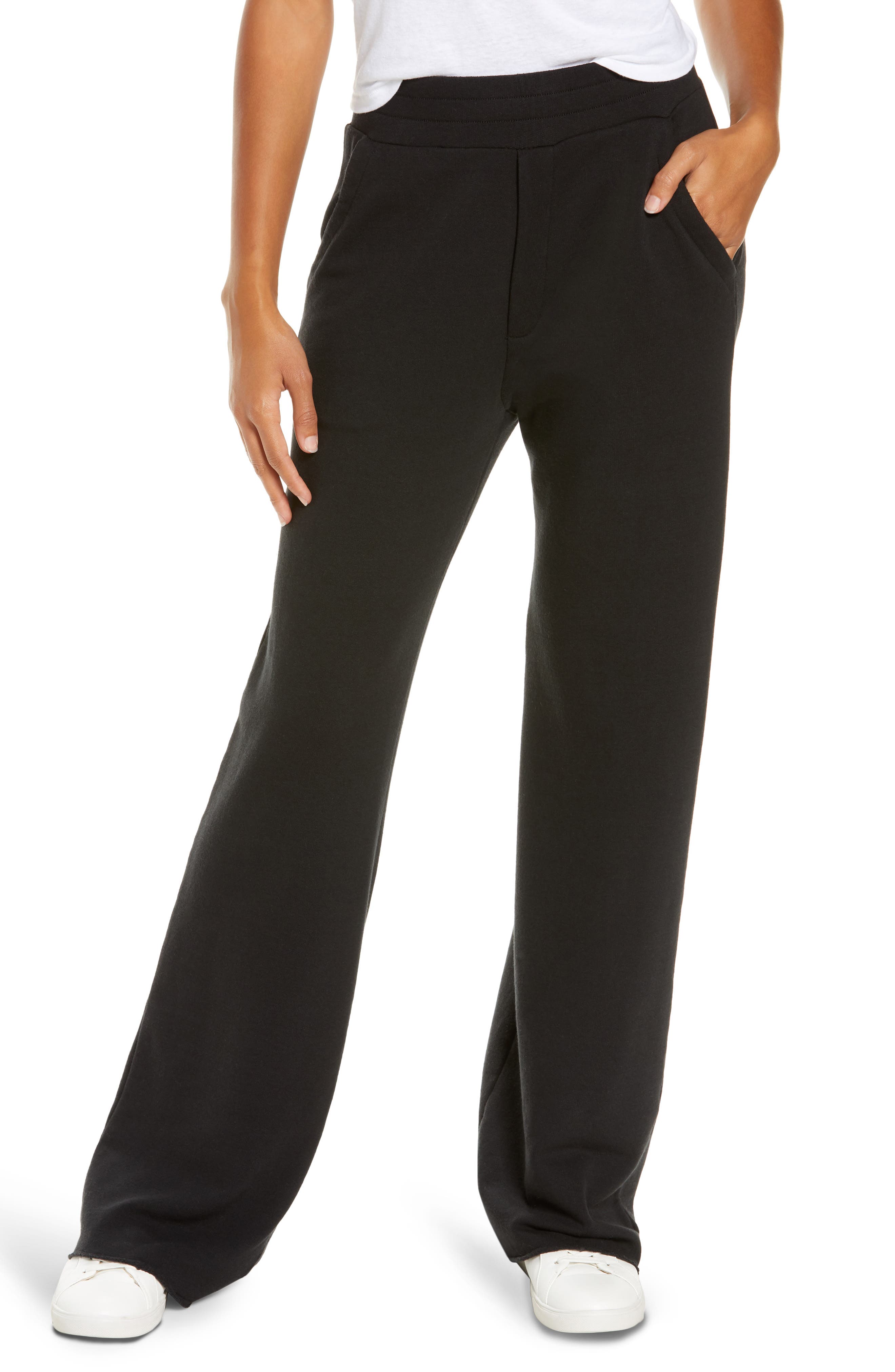 wide leg sports trousers