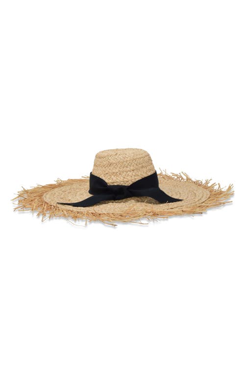 Shop Gigi Burris Millinery Hopeton Frayed Brim Raffia Sun Hat In Natural