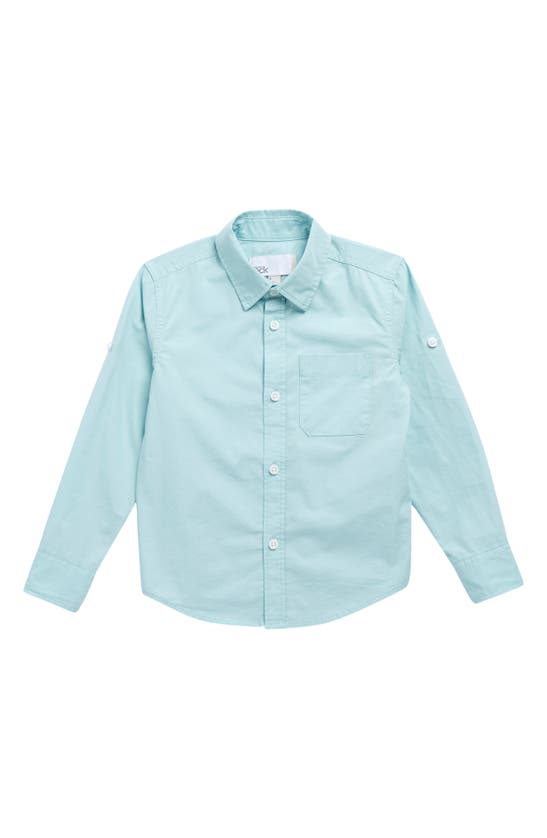 Nordstrom Rack Kids' Cotton Poplin Shirt In Blue Resort