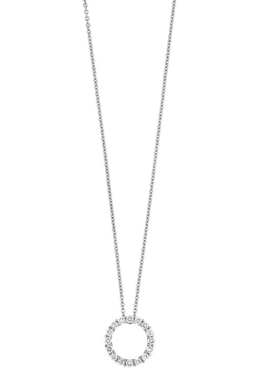 Bony Levy Liora Diamond Circle Pendant Necklace in 18K White Gold at Nordstrom