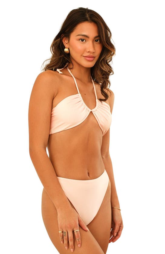 Dippin Daisys Seashore High Waist Cheeky Bikini Bottom In Ballet Slipper