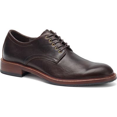 Trask Landry Plain Toe Derby- Brown