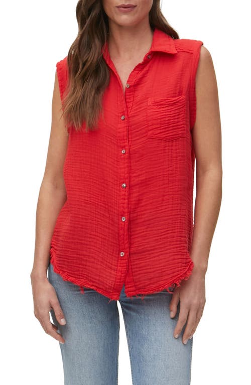 Michael Stars Monique Button-Up Sleeveless Shirt at Nordstrom,