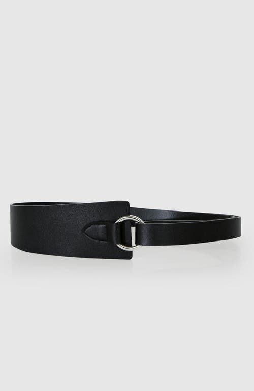 Shop Belle & Bloom New Divide Leather Belt In Black