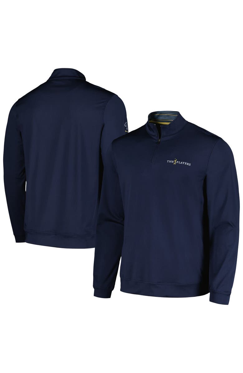 BARSTOOL GOLF Men's Barstool Golf Navy THE PLAYERS QuarterZip Jacket