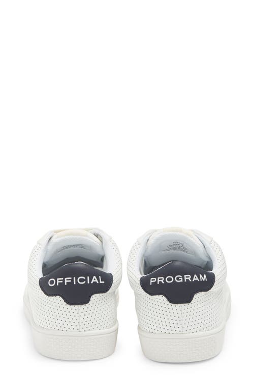 Official Program Court Low Top Sneaker In White/dark Grey