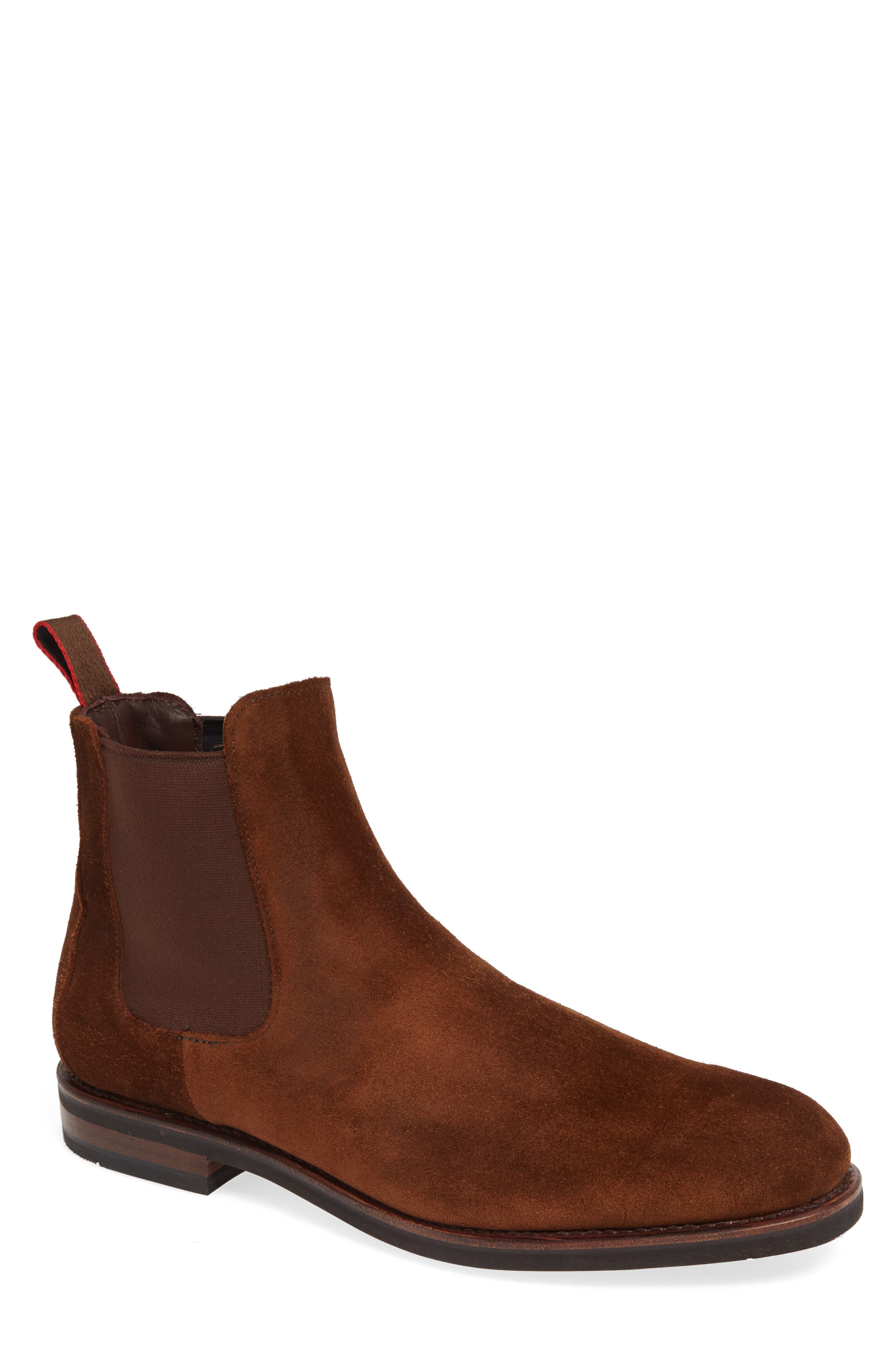 allen edmonds suede chelsea boot