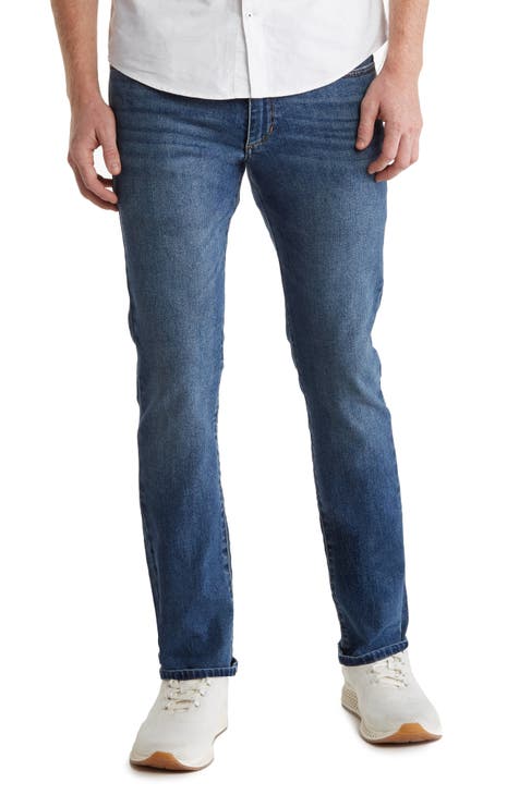 Mens Slim Fit Jeans Stretch Denim Pants Slim Skinny Casual