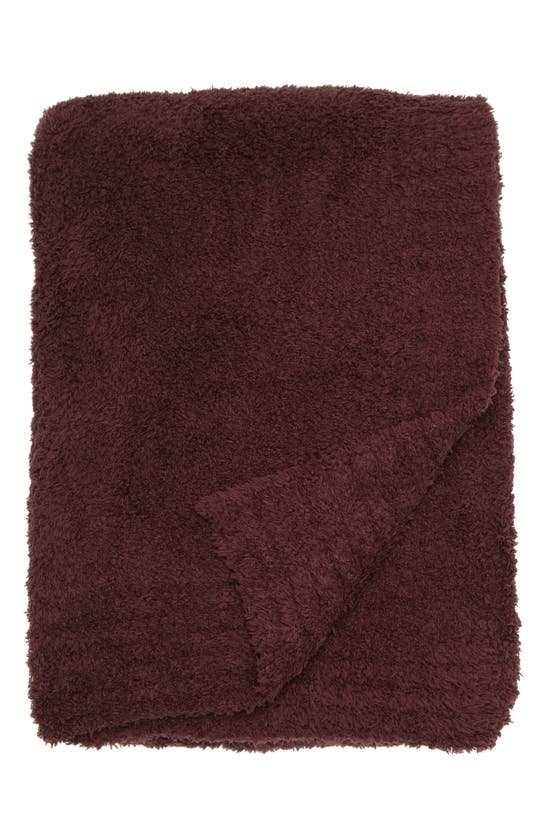 Barefoot Dreams Cozychic™ Throw Blanket In Deep Garnet