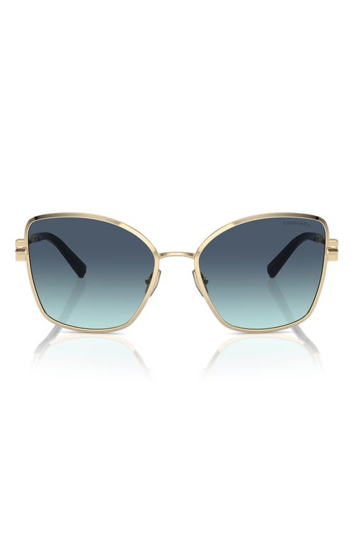 Tiffany & Co . 58mm Gradient Butterfly Sunglasses In Blue Gradient