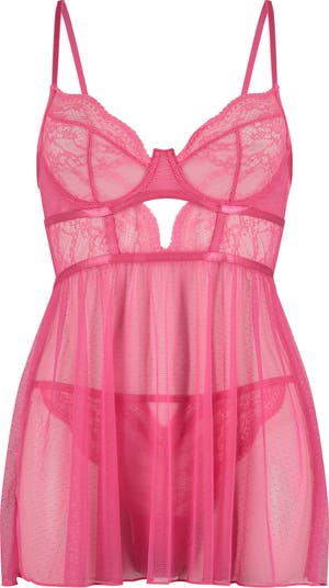 Be Wicked Women's Lace Chemise with Underwire Cups, Black, Small :  : Clothing, Shoes & Accessories