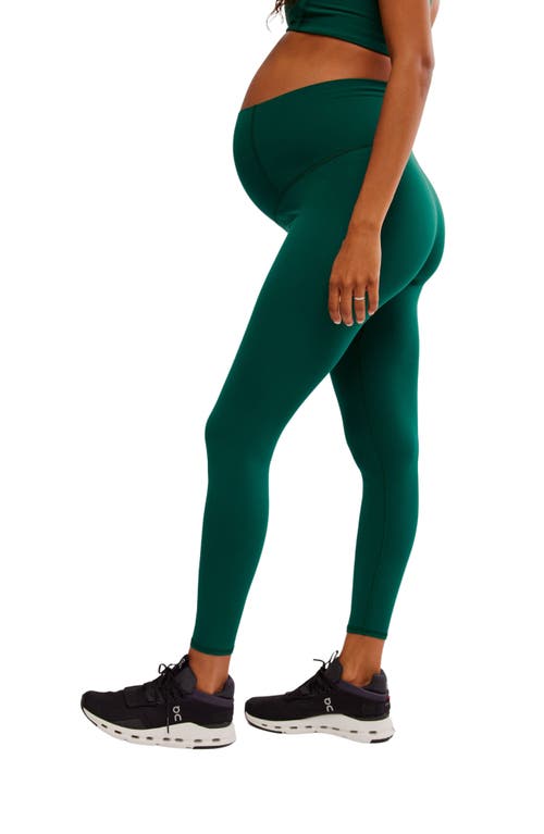 Free People X Maternity Hatch Never Better Leggings In Garden Green