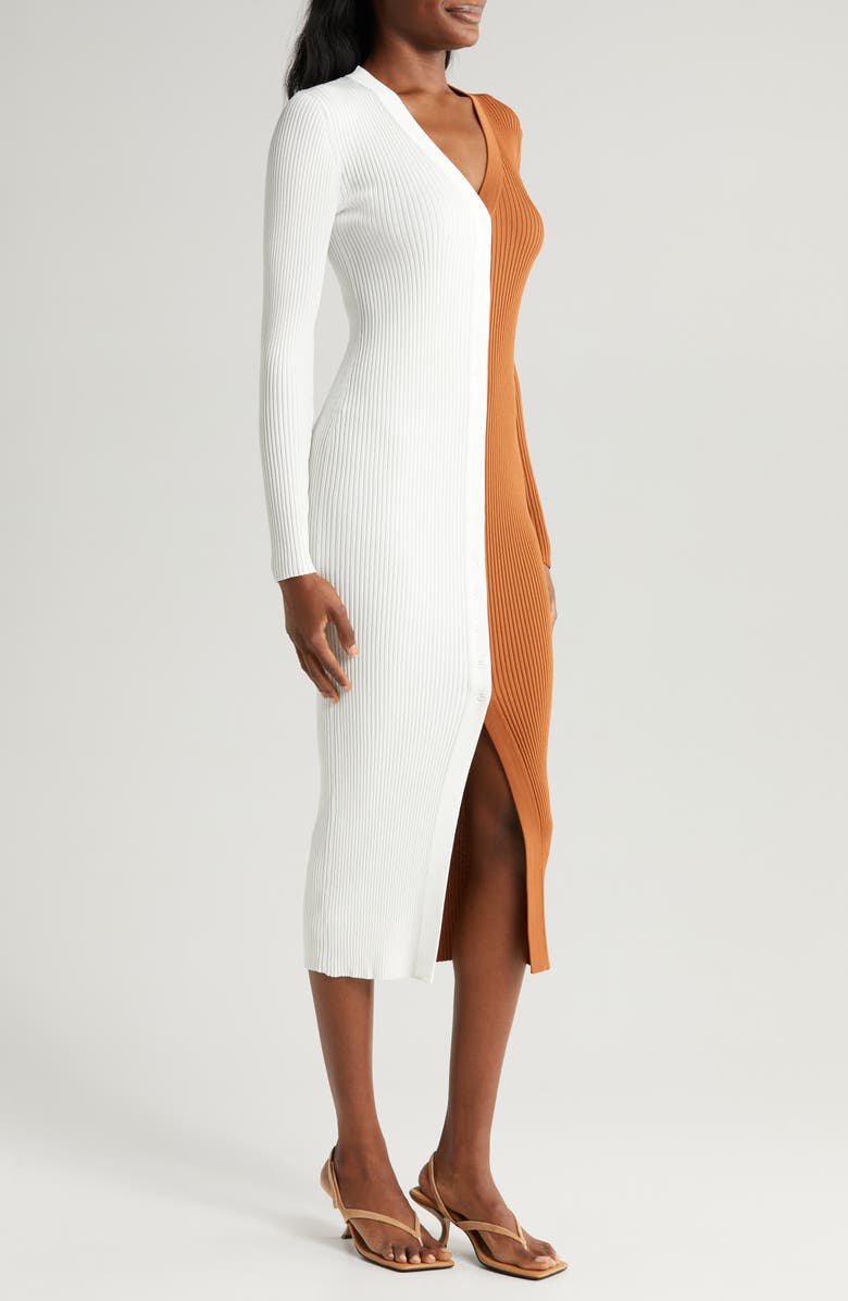 STAUD
 Shoko Colorblock Body-Con Sweaterdress main image 0