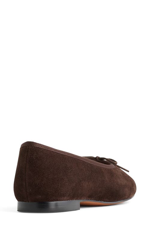 Madewell Francine Ballet Flat In Dark Carob