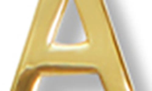 Argento Vivo Sterling Silver Initial Pendant Sterling Silver Paper Clip Chain Necklace In Gold - A