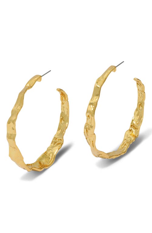 Alexis Bittar Brut Textured Hoop Earrings in Gold at Nordstrom