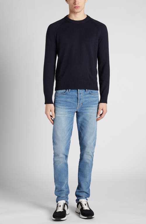 Tom Ford Alpaca Blend Is Crew Neck Sweater Clothing In Blue
