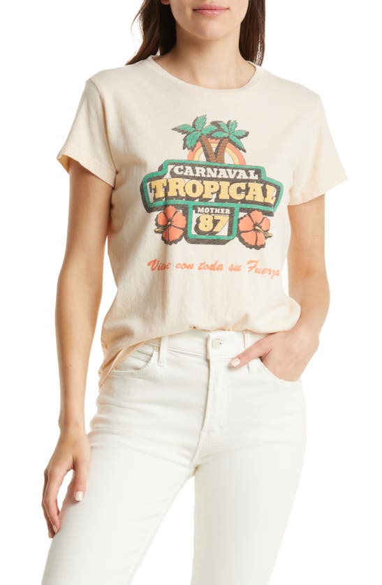 Mother The Boxy Goodie Goodie Focus Cotton Graphic Tee In Carnaval Tropical