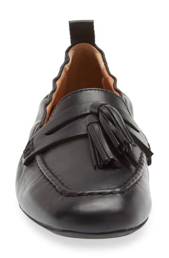 Aquatalia Journee Tassel Loafer In Black Leather ModeSens