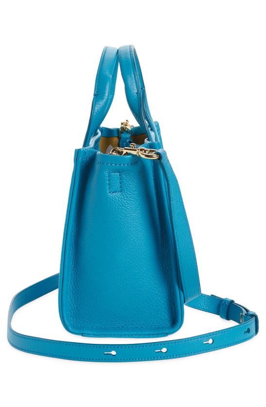 Marc Jacobs The Leather Mini Tote Bag In Barrier Reef