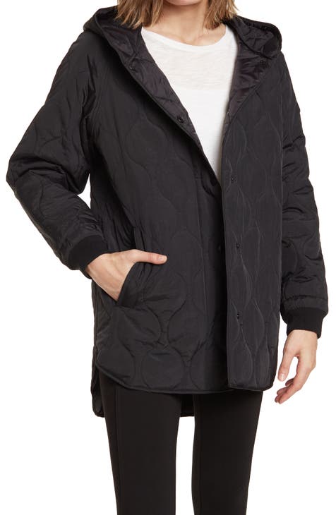 Women S Black Puffer Quilted Parka Jackets Nordstrom Rack Quilted Parka Jackets Nordstrom Rack, Nordstrom Rack Winter Coat Clearance