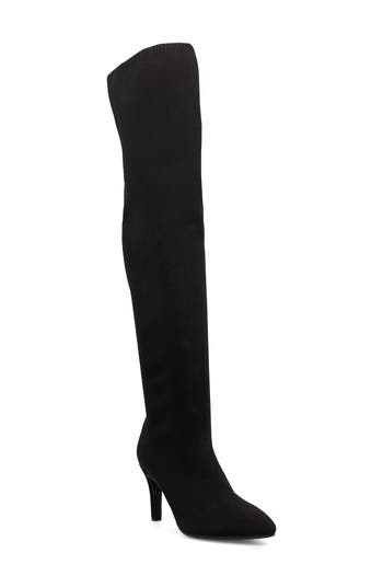 Mia Camera Knit Over-the-knee Boot In Black