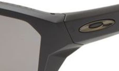Oakley Split Shot 64mm Polarized Rectangle Sunglasses In Matte Black/prizm Black