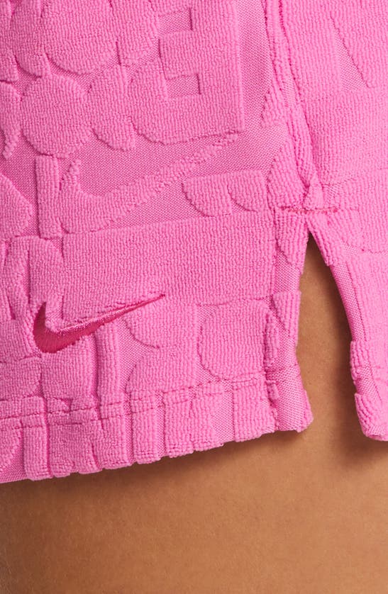 Shop Nike Retro Flow Cover-up Shorts In Playful Pink