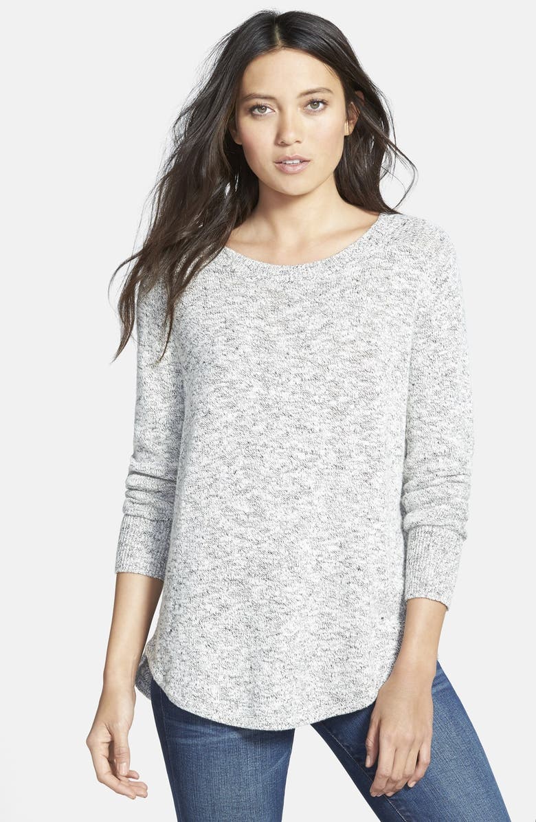 Madewell Marled Button Back Sweater | Nordstrom