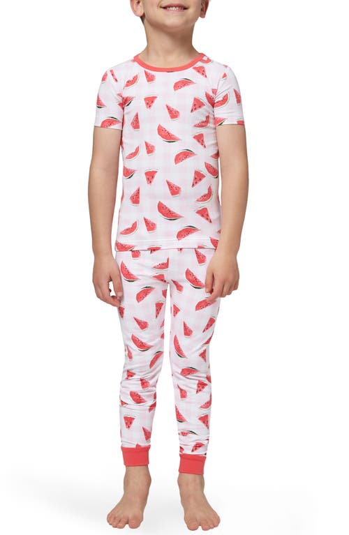 BedHead Pajamas Kids' Fitted Two-Piece Pajamas in Watermelon Picnic