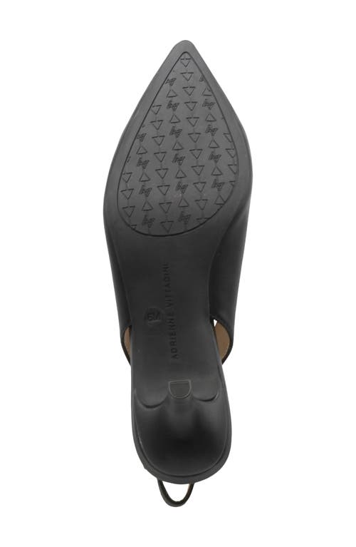Adrienne Vittadini Sindy Slingback Kitten Heel Pump In Black