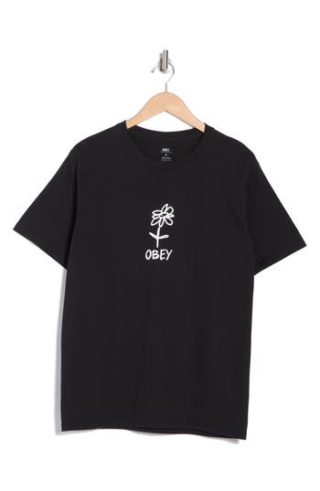OBEY OBEY SCRIBBLE GRAPHIC PRINT T-SHIRT