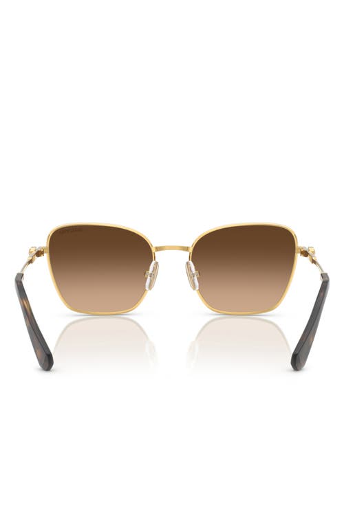 Swarovski 55mm Gradient Pilot Sunglasses In Gold/brown