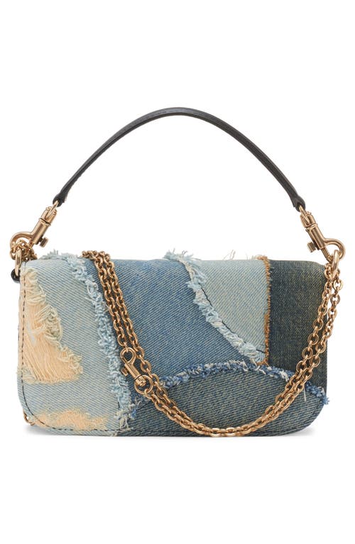 Shop Dolce & Gabbana Dolce&gabbana 3.5 Patchwork Denim Shoulder Bag In Blue