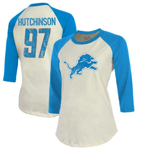 Detroit Lions Women's Blue Champions V-Neck T-Shirt - Gameday Detroit