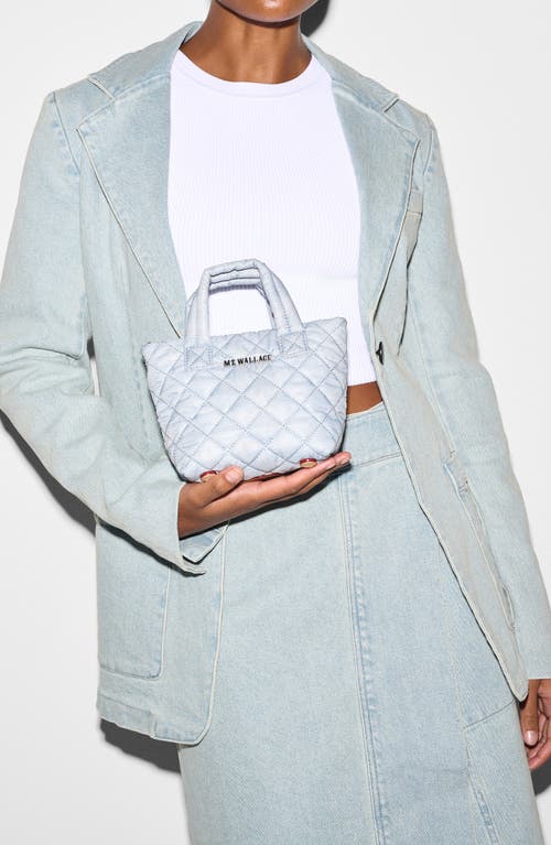 Shop Mz Wallace Petite Metro Deluxe Quilted Nylon Tote In Chambray