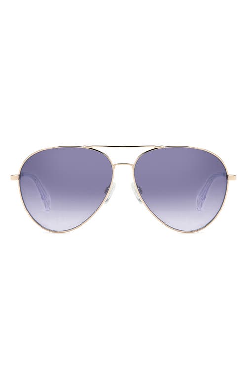 Rag & Bone 59mm Aviator Sunglasses In Purple