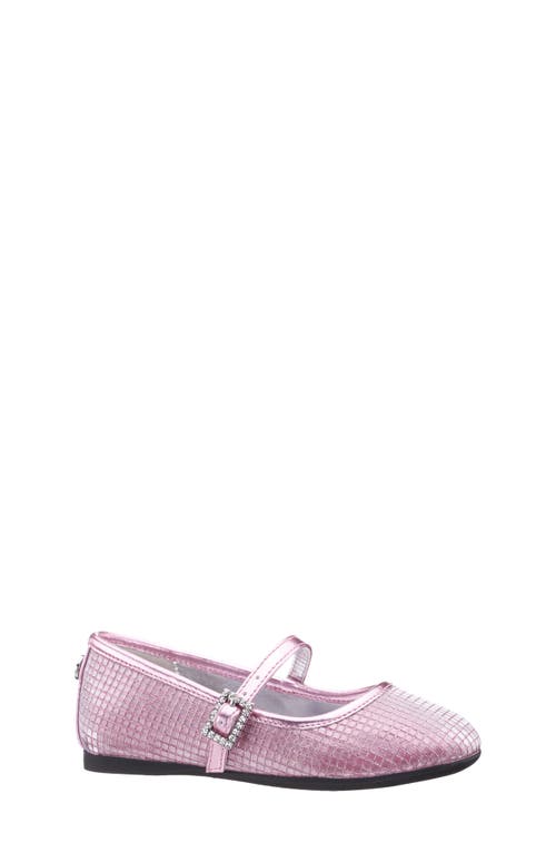 Nina Kids' Wally Mary Jane in Pink Glitter 