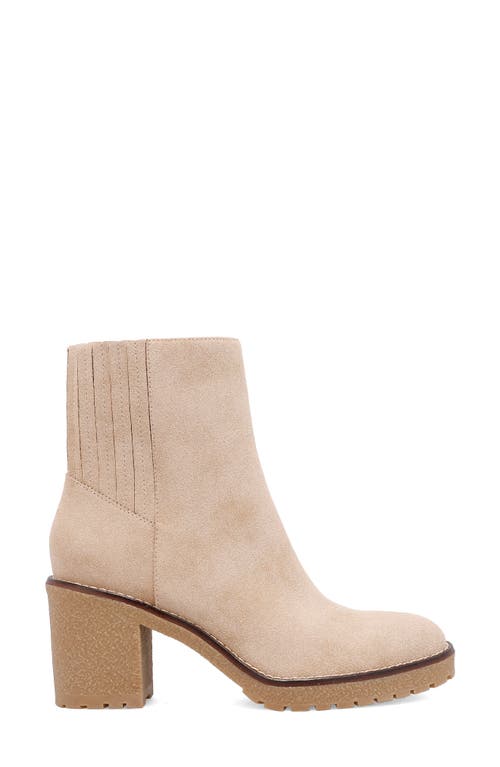 Shop Mia Harlow Lug Sole Platform Bootie In Sand