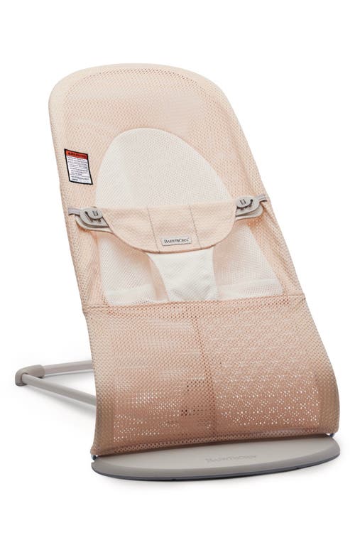 BabyBjörn Bouncer Balance Soft Convertible Mesh Baby Bouncer in Pearly Pink/White at Nordstrom