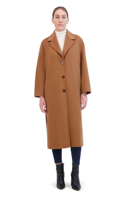 Rebecca Minkoff Double Faced Wool Refer Coat In Tan